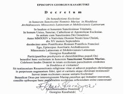 15.09.2024 Урачыстасць у Хоўхлава, прысвячэнне касцёла Найсвяцейшаму Імені Марыі